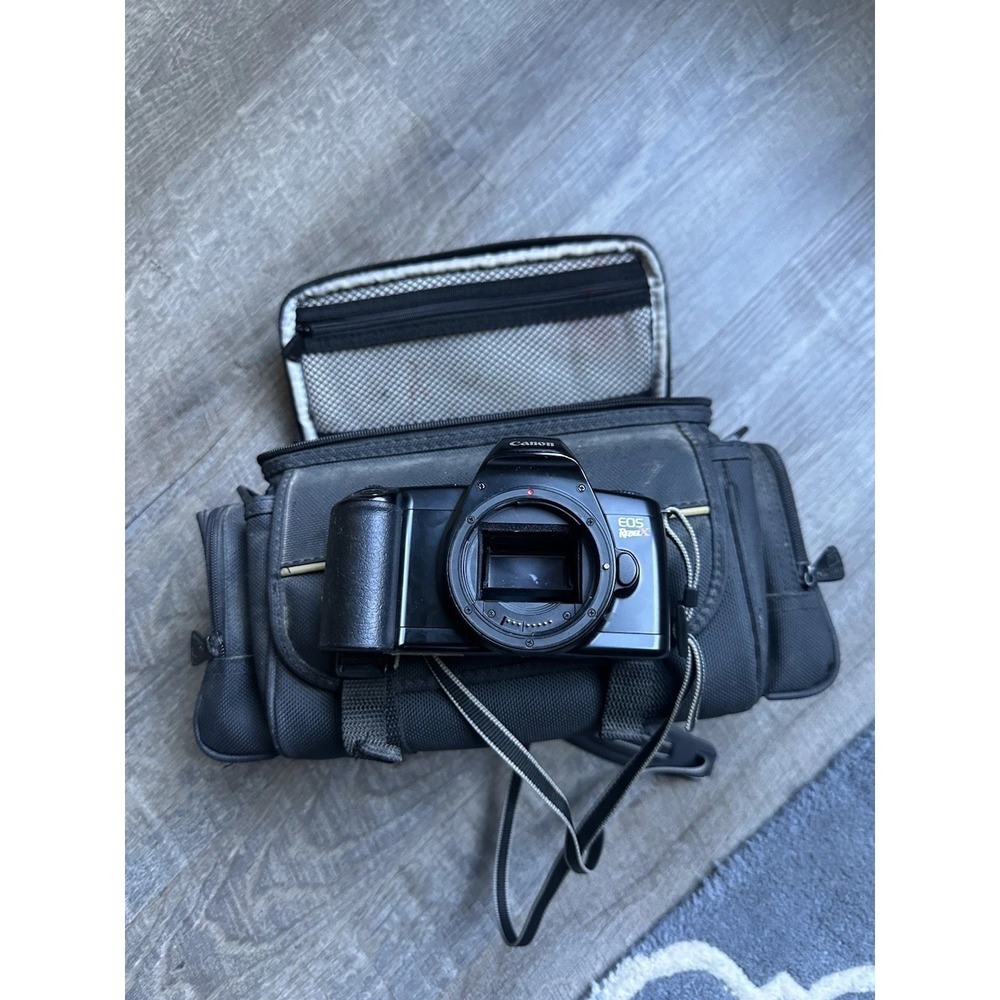 VINTAGE‎ Canon EOS Rebel X SLR 35mm Film Camera WITH CASE  (Untested)
